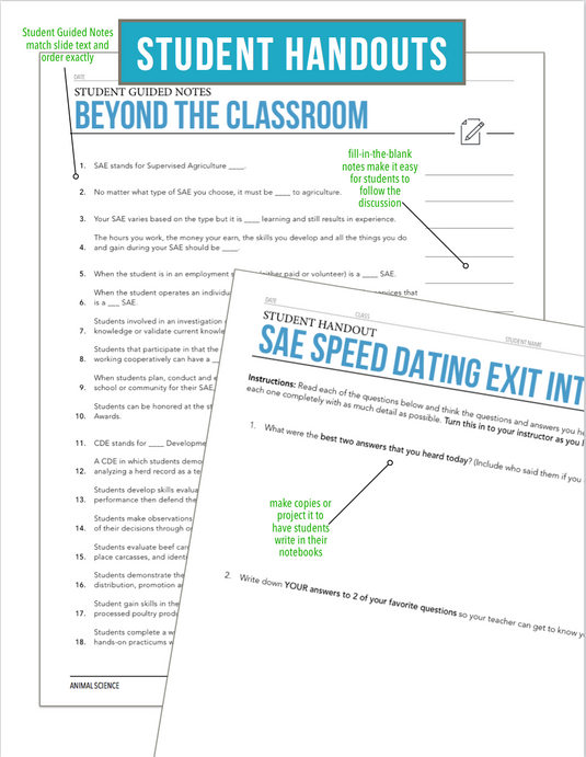 CCANS01.2 Beyond the Classroom, Animal Science Complete Curriculum