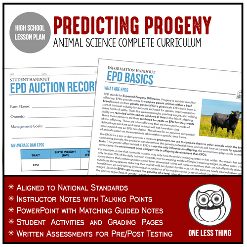 CCANS10.2 Predicting Progeny, Animal Science Complete Curriculum