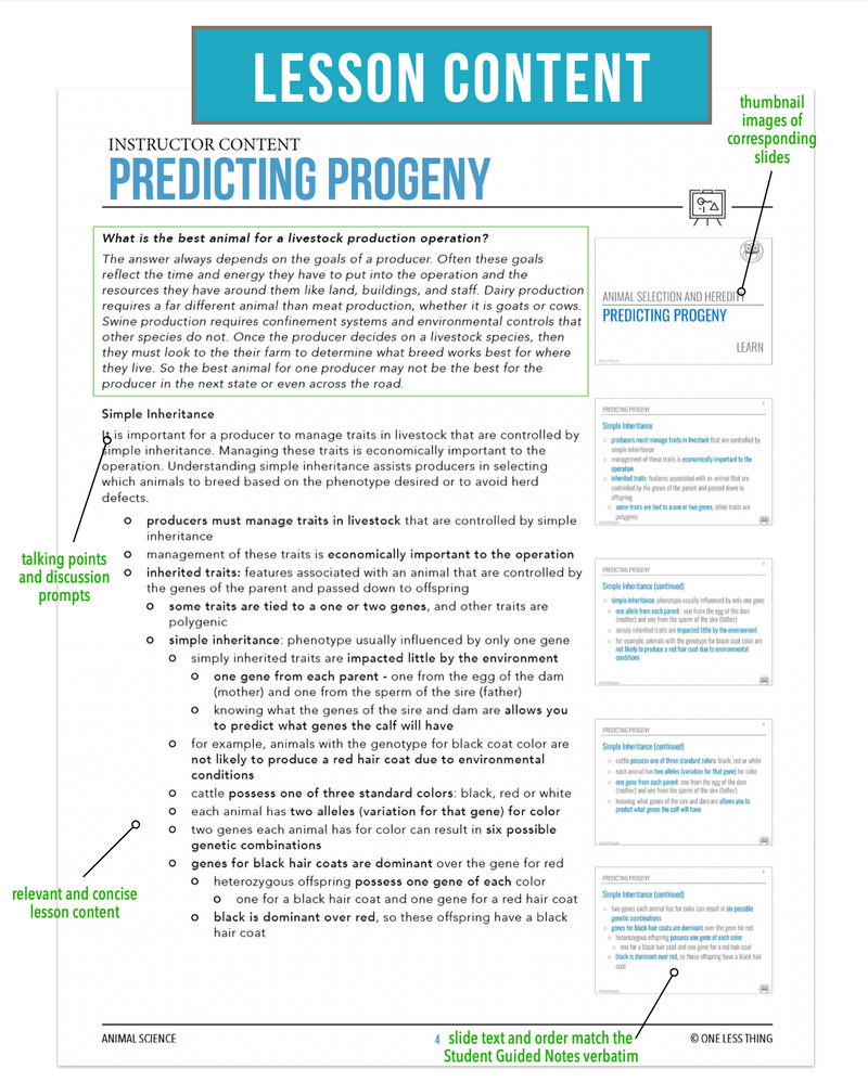 Load image into Gallery viewer, CCANS10.2 Predicting Progeny, Animal Science Complete Curriculum
