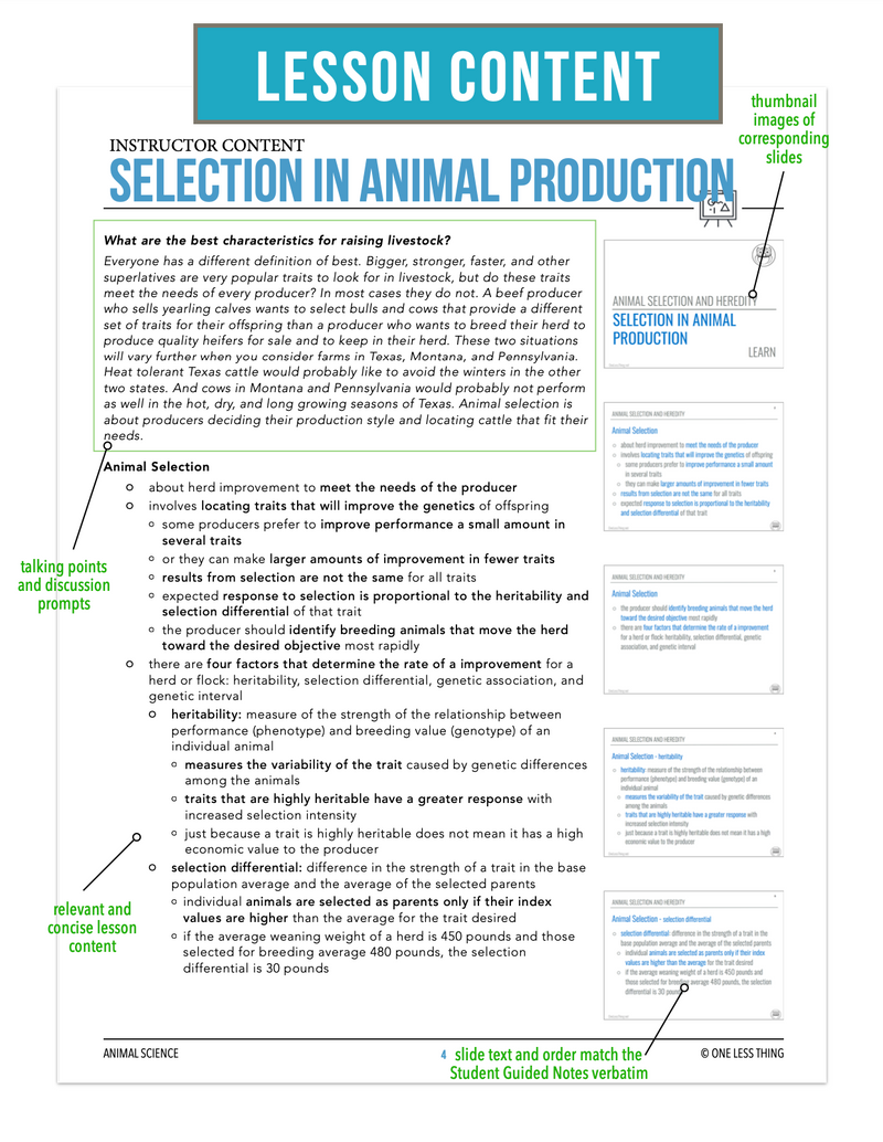 Load image into Gallery viewer, CCANS10.3 Selection in Animal Production, Animal Science Complete Curriculum
