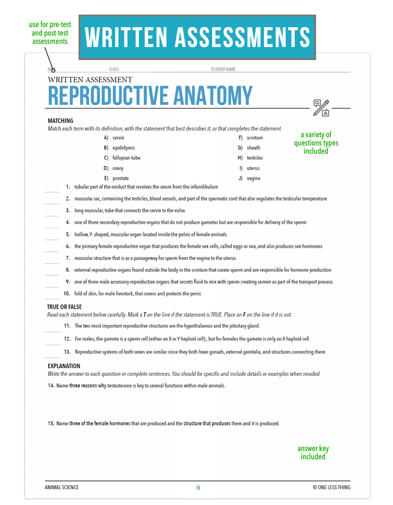 Load image into Gallery viewer, CCANS11.1 Reproductive Anatomy, Animal Science Complete Curriculum
