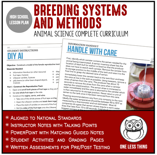 CCANS11.3 Breeding Systems and Methods, Animal Science Complete Curriculum