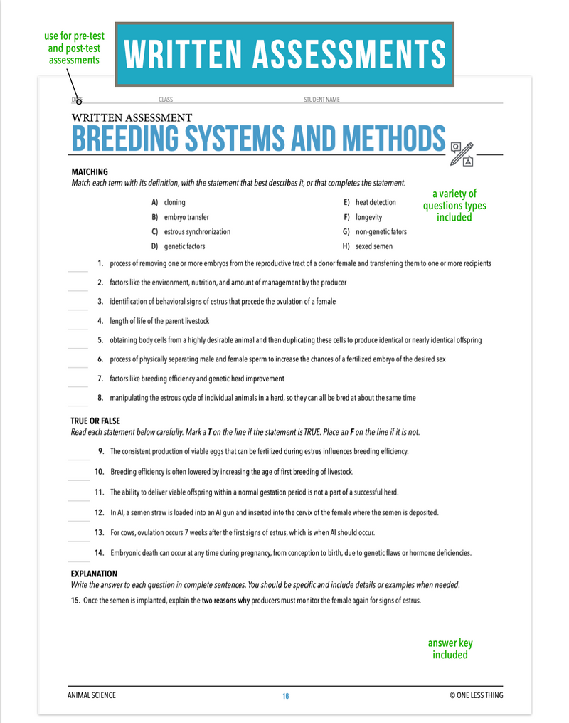 Load image into Gallery viewer, CCANS11.3 Breeding Systems and Methods, Animal Science Complete Curriculum
