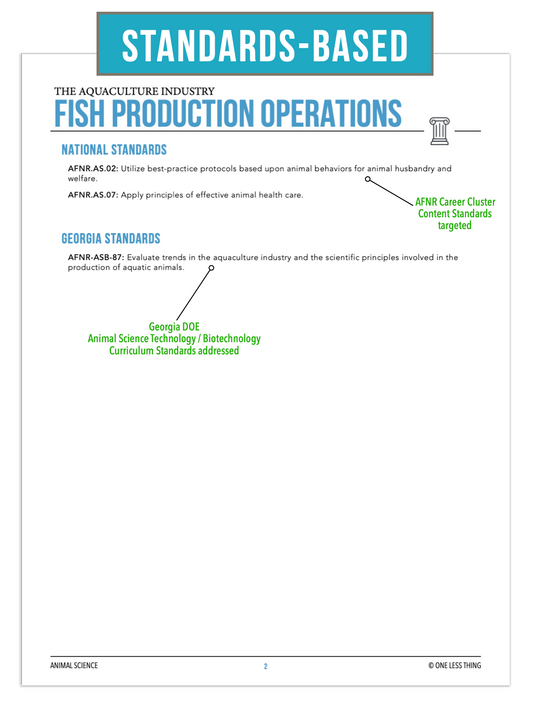 CCANS13.2 Fish Production, Animal Science Complete Curriculum