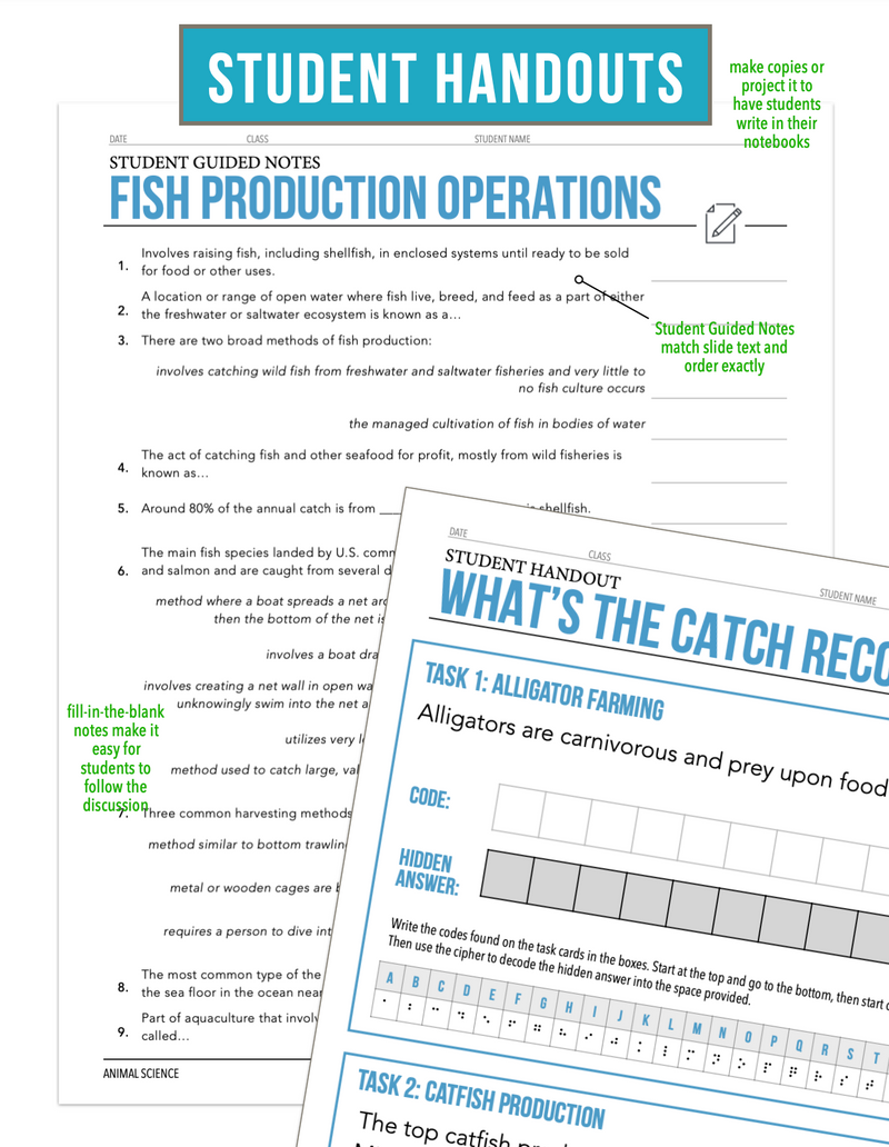 Load image into Gallery viewer, CCANS13.2 Fish Production, Animal Science Complete Curriculum
