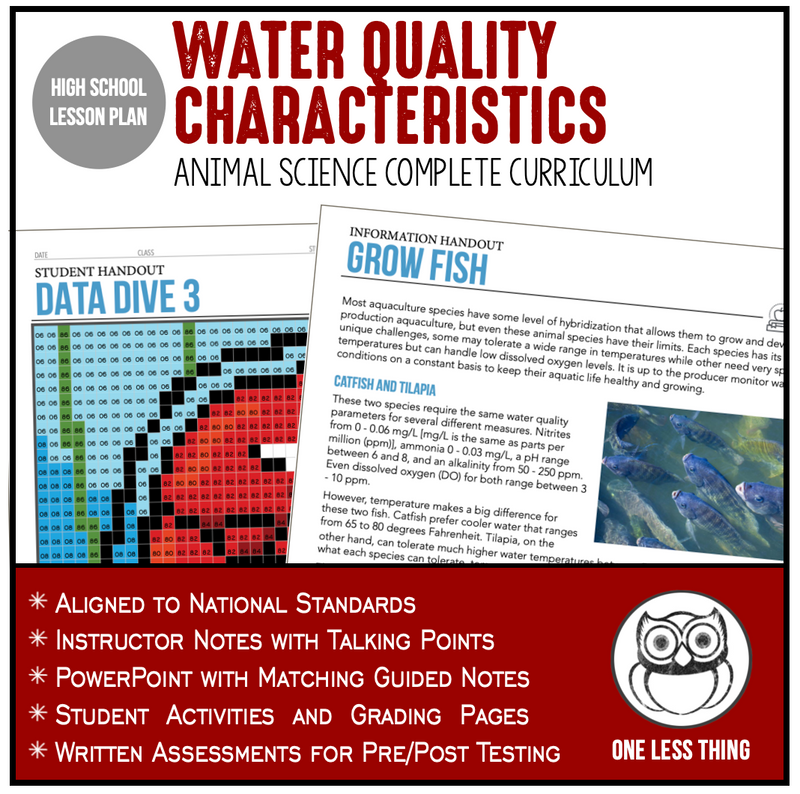 Load image into Gallery viewer, CCANS13.3 Water Quality Characteristics, Animal Science Complete Curriculum
