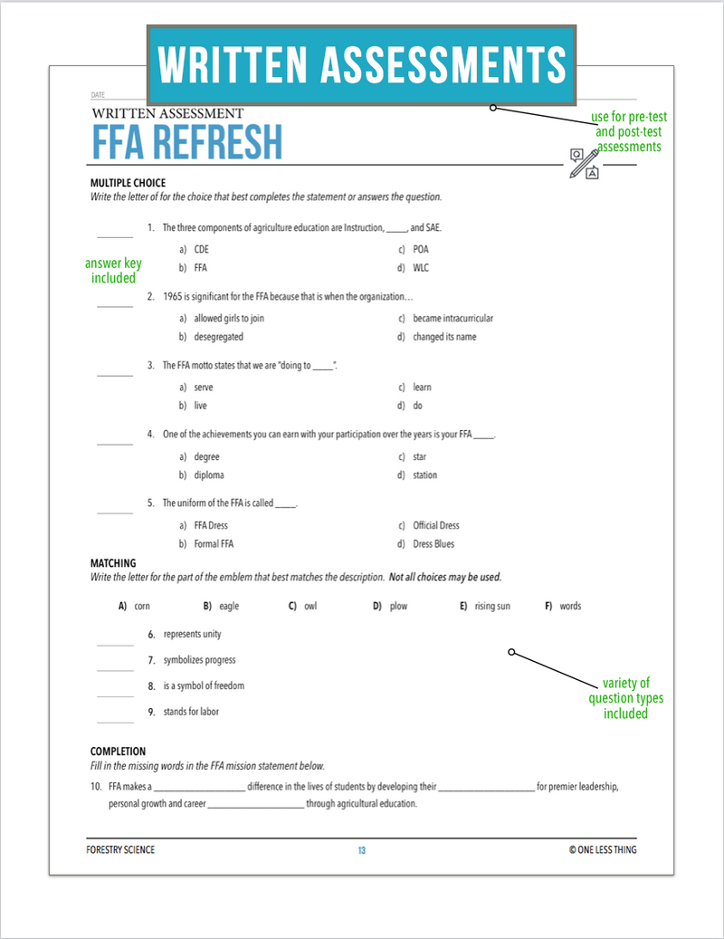 Load image into Gallery viewer, CCFOR01.1 FFA Refresh, Forestry Complete Curriculum
