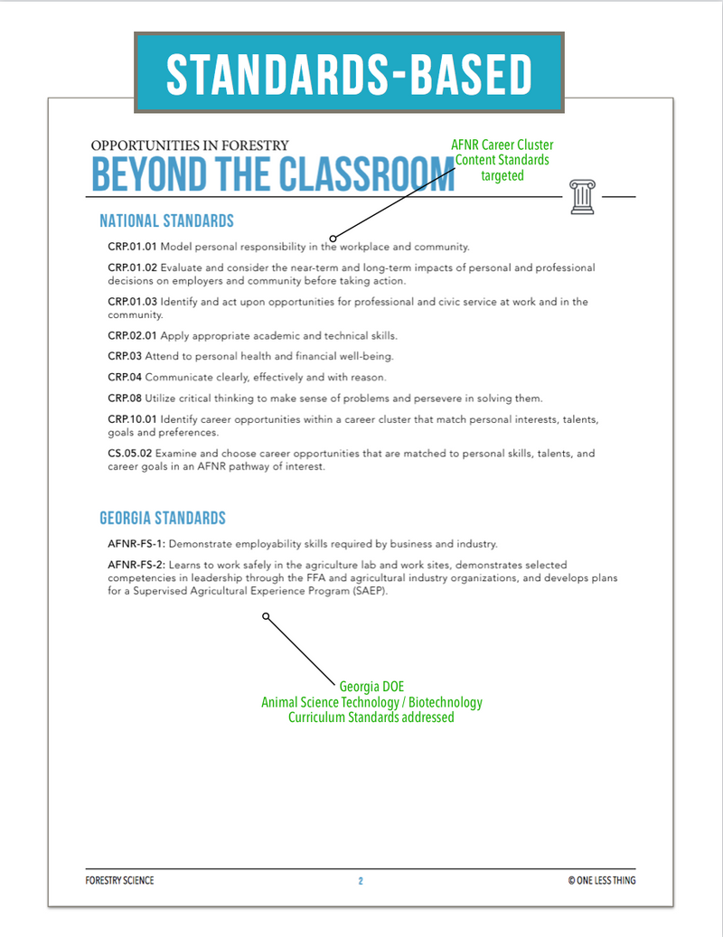 Load image into Gallery viewer, CCFOR01.2 Beyond the Classroom, Forestry Complete Curriculum
