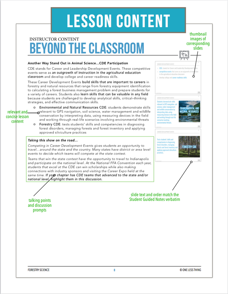 Load image into Gallery viewer, CCFOR01.2 Beyond the Classroom, Forestry Complete Curriculum
