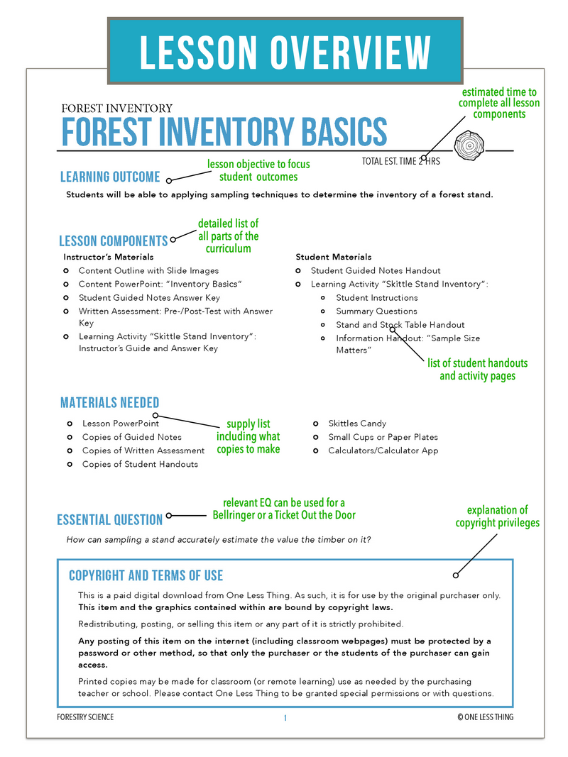 Load image into Gallery viewer, CCFOR10.1 Forest Inventory Basics, Forestry Complete Curriculum
