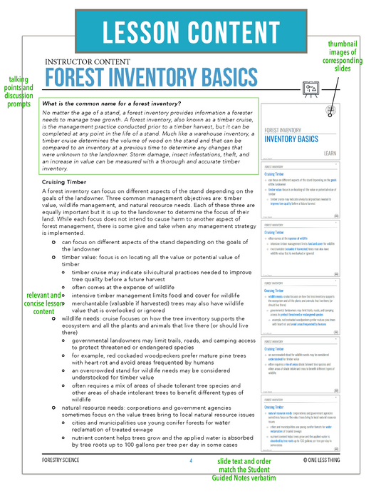 CCFOR10.1 Forest Inventory Basics, Forestry Complete Curriculum