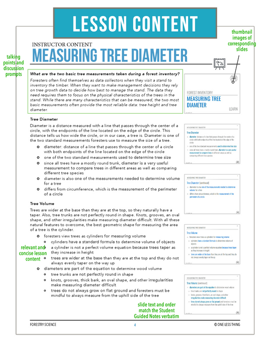 CCFOR10.2 Measuring Tree Diameter, Forestry Complete Curriculum