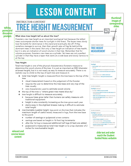 CCFOR10.3 Tree Height Estimation, Forestry Complete Curriculum