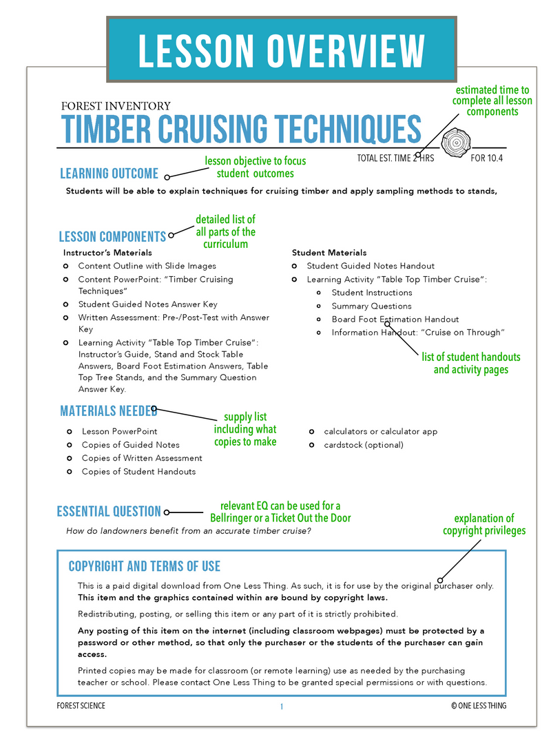 Load image into Gallery viewer, CCFOR10.4 Timber Cruising Techniques, Forestry Complete Curriculum
