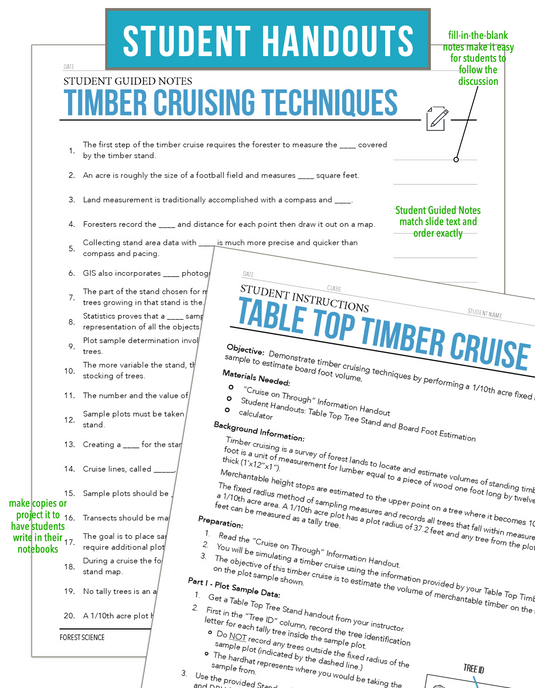 CCFOR10.4 Timber Cruising Techniques, Forestry Complete Curriculum