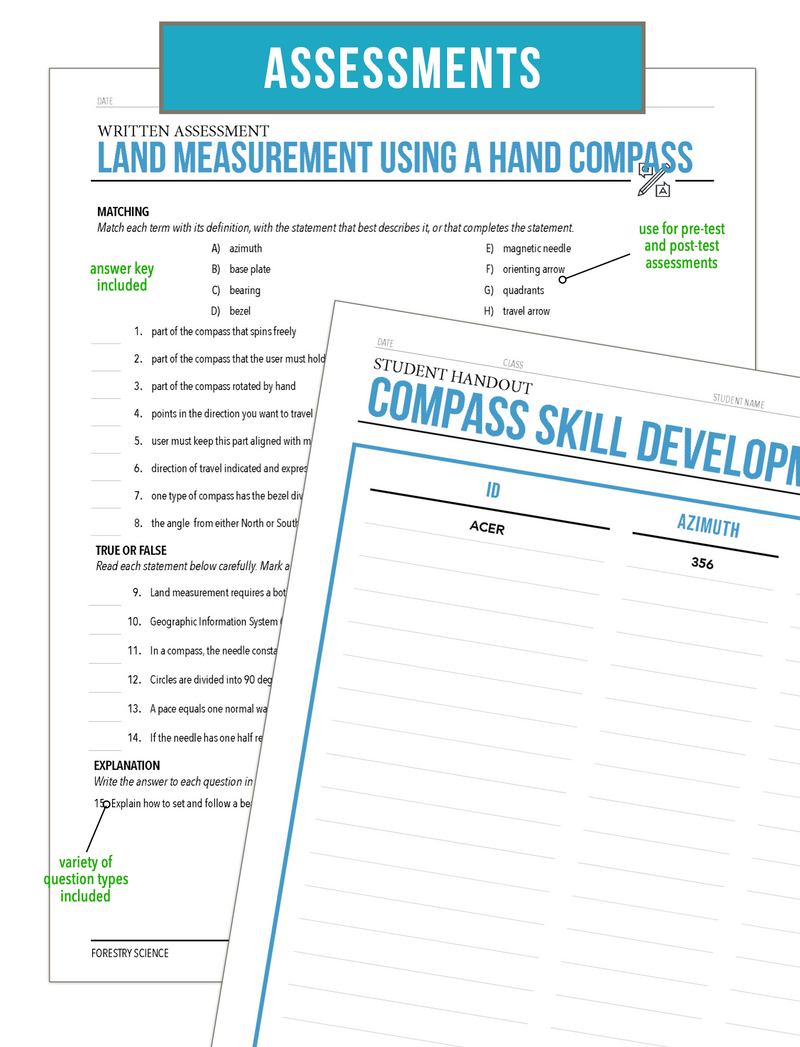 Load image into Gallery viewer, CCFOR11.1 Land Measurement with a Compass, Forestry Complete Curriculum
