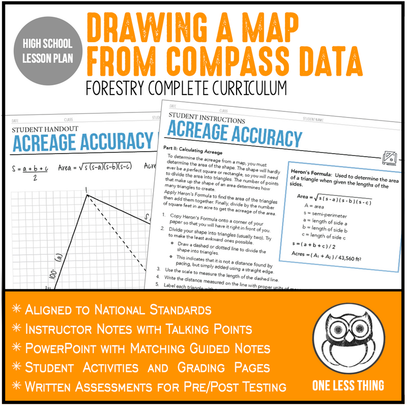 Load image into Gallery viewer, CCFOR11.2 Drawing a Map from Compass Data, Forestry Complete Curriculum
