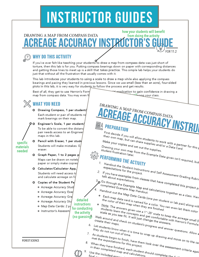 Load image into Gallery viewer, CCFOR11.2 Drawing a Map from Compass Data, Forestry Complete Curriculum
