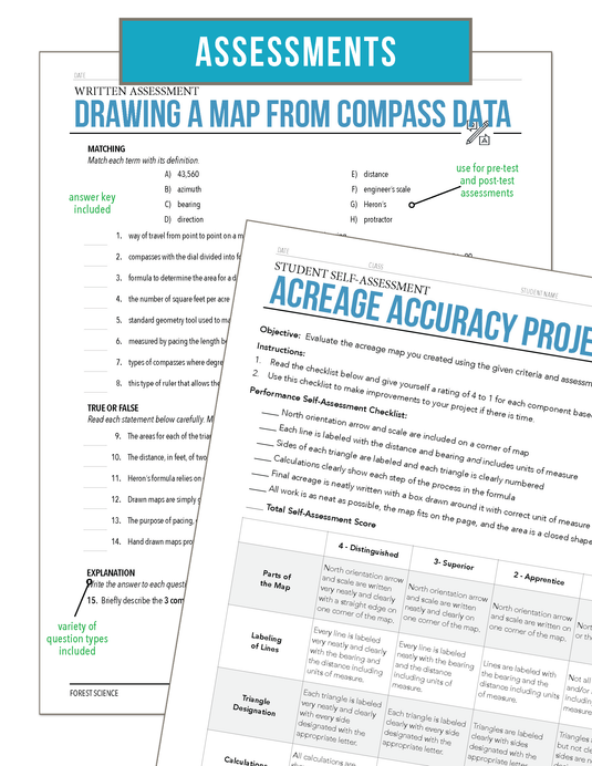 CCFOR11.2 Drawing a Map from Compass Data, Forestry Complete Curriculum