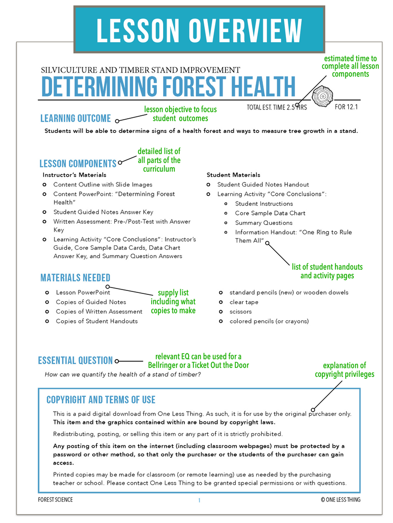 Load image into Gallery viewer, CCFOR12.1 Determining Forest Health, Forestry Complete Curriculum
