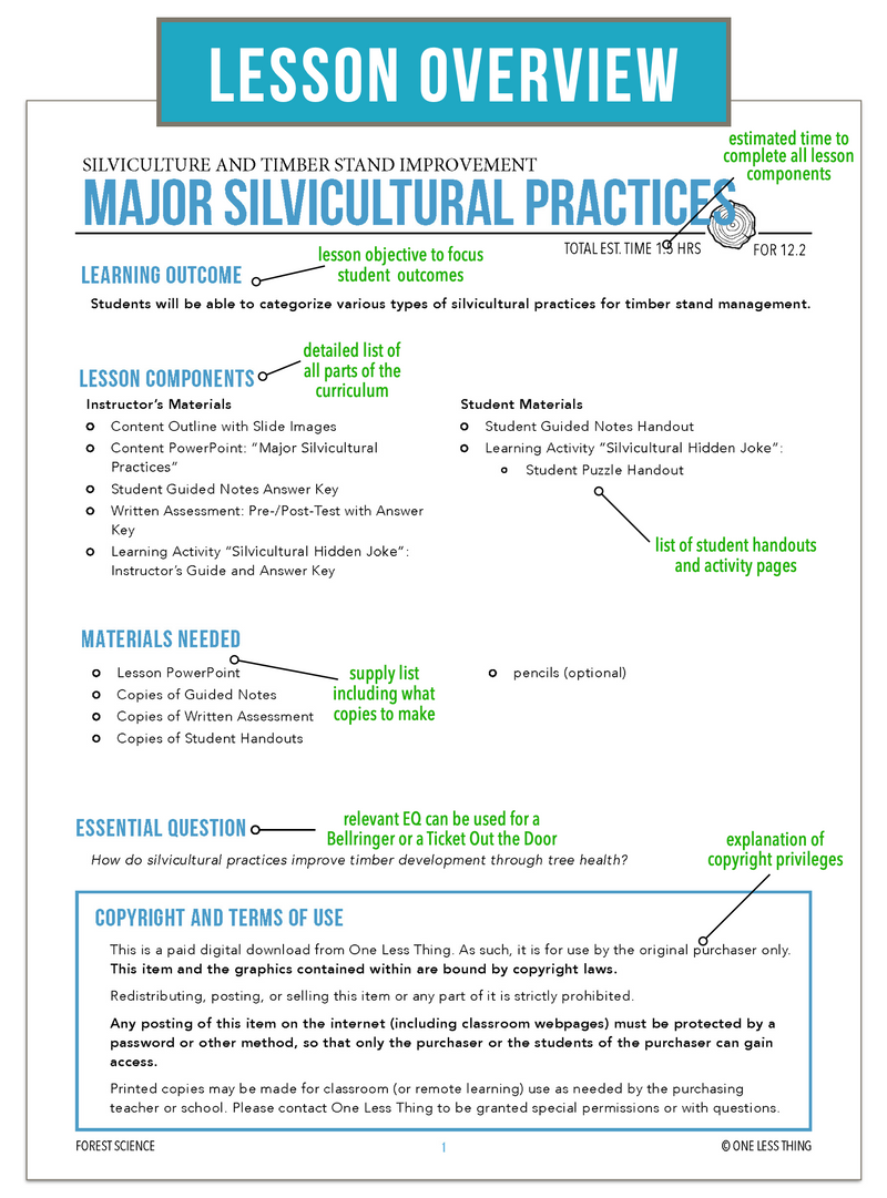 Load image into Gallery viewer, CCFOR12.2 Major Silvicultural Practices, Forestry Complete Curriculum
