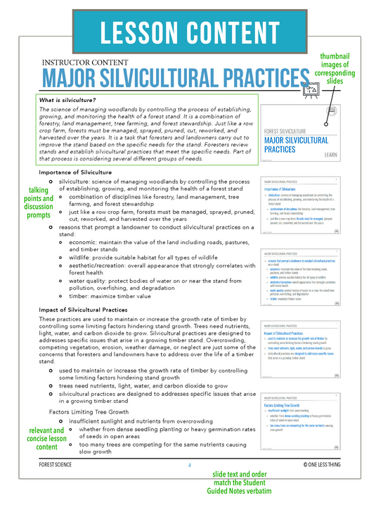 CCFOR12.2 Major Silvicultural Practices, Forestry Complete Curriculum