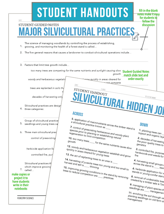 CCFOR12.2 Major Silvicultural Practices, Forestry Complete Curriculum