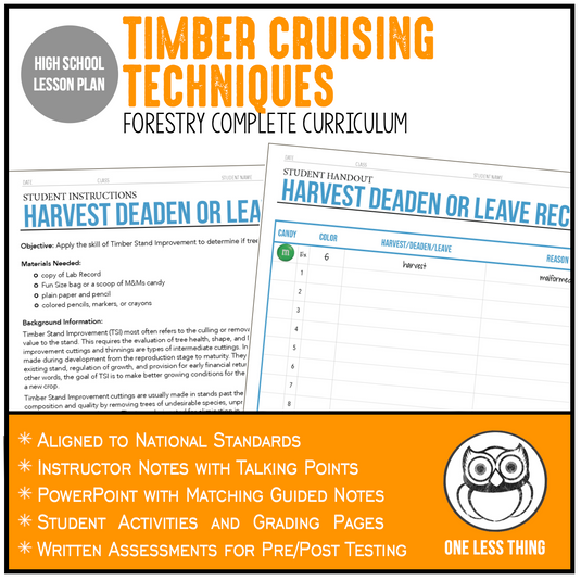 CCFOR12.3 Timber Stand Improvement, Forestry Complete Curriculum