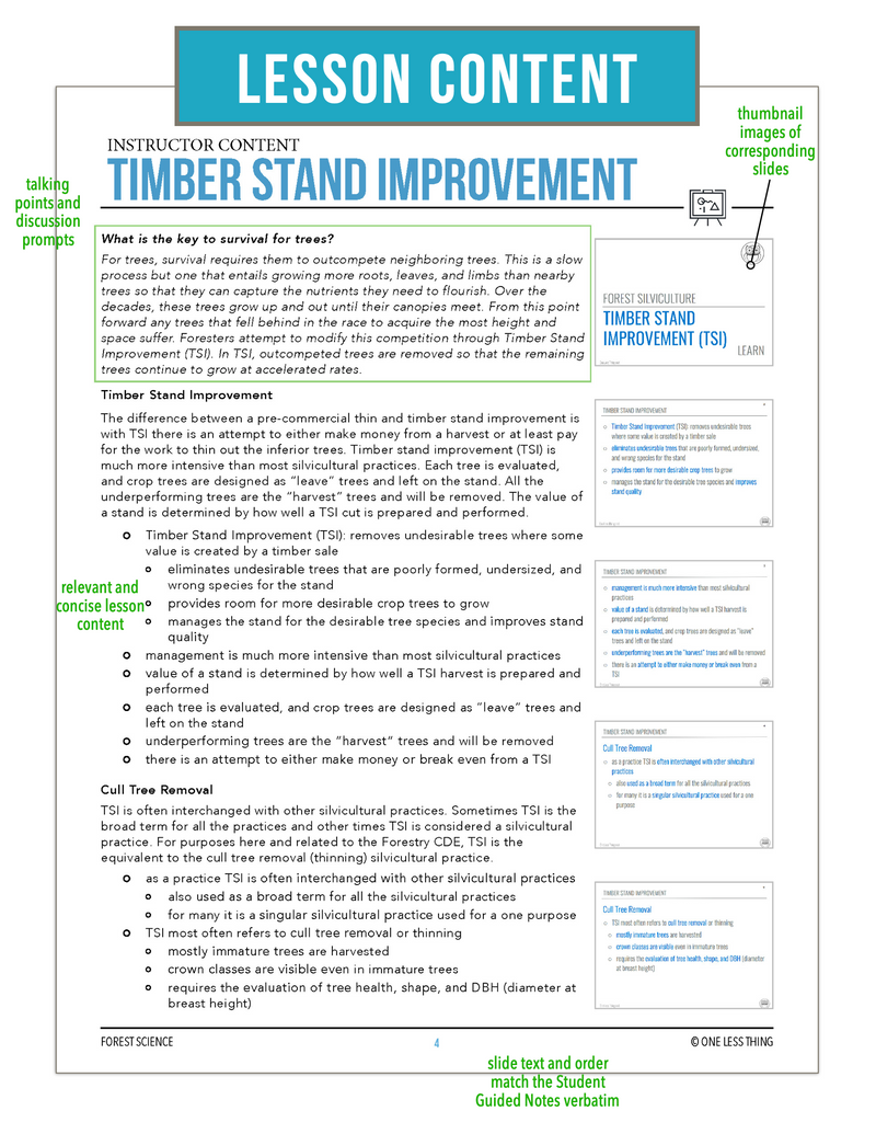 Load image into Gallery viewer, CCFOR12.3 Timber Stand Improvement, Forestry Complete Curriculum
