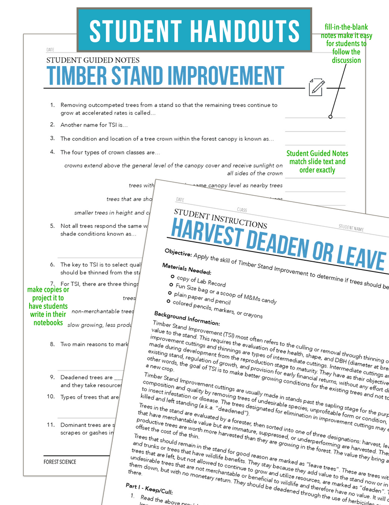 Load image into Gallery viewer, CCFOR12.3 Timber Stand Improvement, Forestry Complete Curriculum
