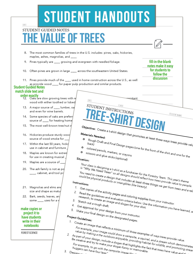 Load image into Gallery viewer, CCFOR02.1 Value of Trees, Forestry Complete Curriculum
