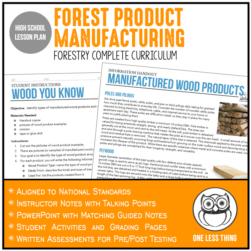 Load image into Gallery viewer, CCFOR02.2 Forest Product Manufacturing, Forestry Complete Curriculum
