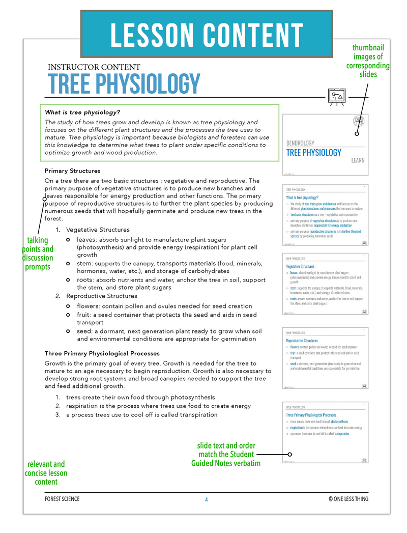 Load image into Gallery viewer, CCFOR03.1 Tree Physiology, Forestry Complete Curriculum
