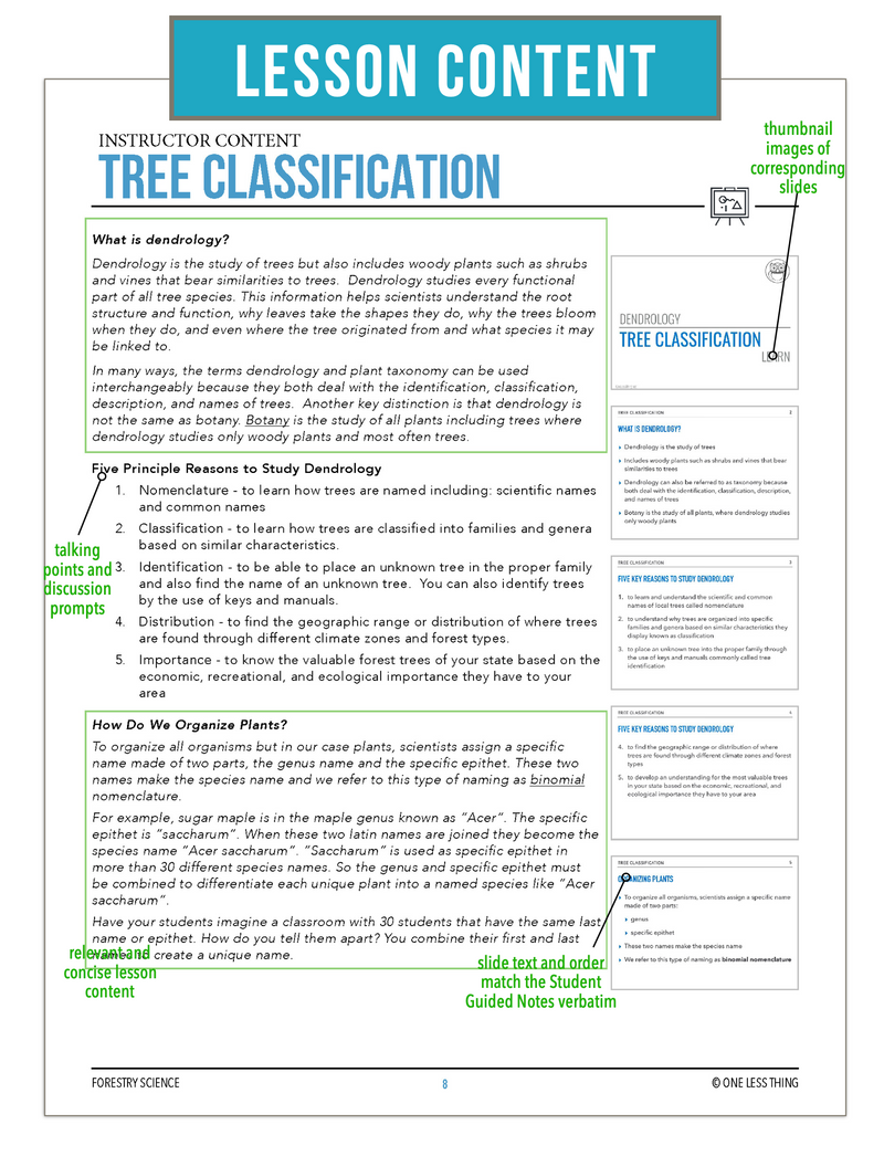 Load image into Gallery viewer, CCFOR03.3 Tree Classification, Forestry Complete Curriculum
