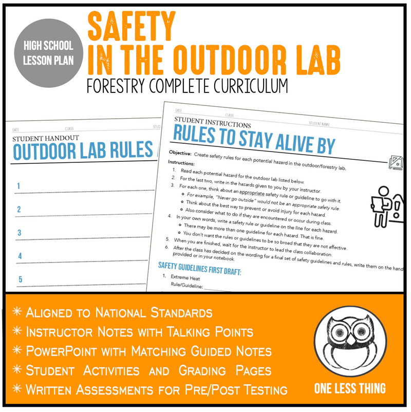 Load image into Gallery viewer, CCFOR04.1 Safety in the Outdoor Lab, Forestry Complete Curriculum
