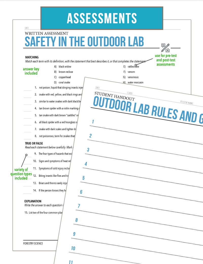 Load image into Gallery viewer, CCFOR04.1 Safety in the Outdoor Lab, Forestry Complete Curriculum
