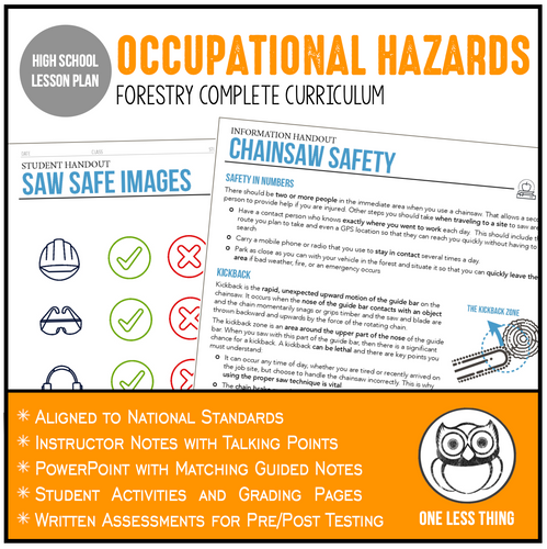 CCFOR04.2 Occupational Hazards, Forestry Complete Curriculum