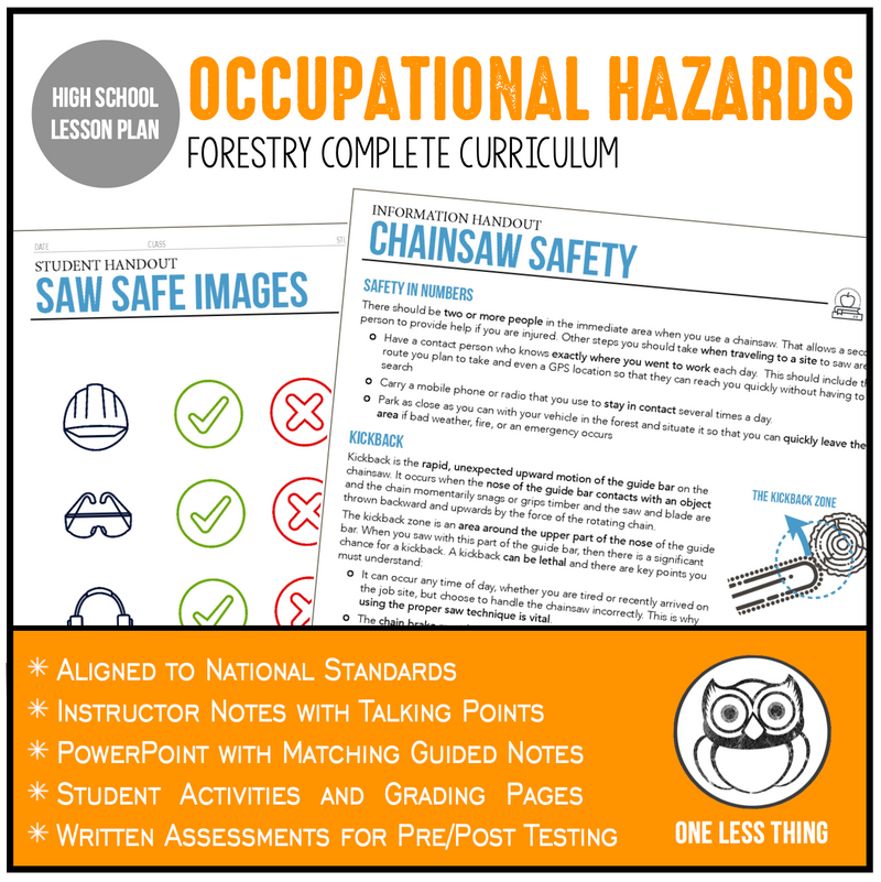 Load image into Gallery viewer, CCFOR04.2 Occupational Hazards, Forestry Complete Curriculum
