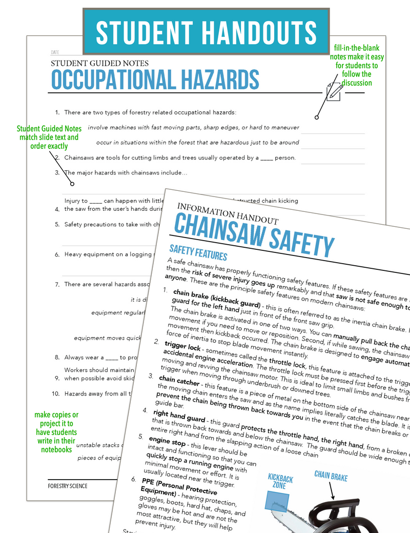 Load image into Gallery viewer, CCFOR04.2 Occupational Hazards, Forestry Complete Curriculum
