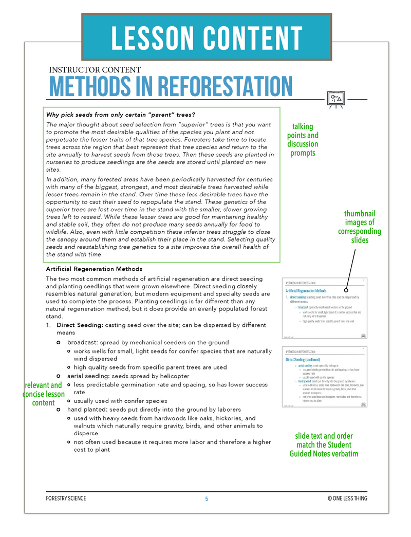 Load image into Gallery viewer, CCFOR05.1 Methods in Reforestation, Forestry Complete Curriculum
