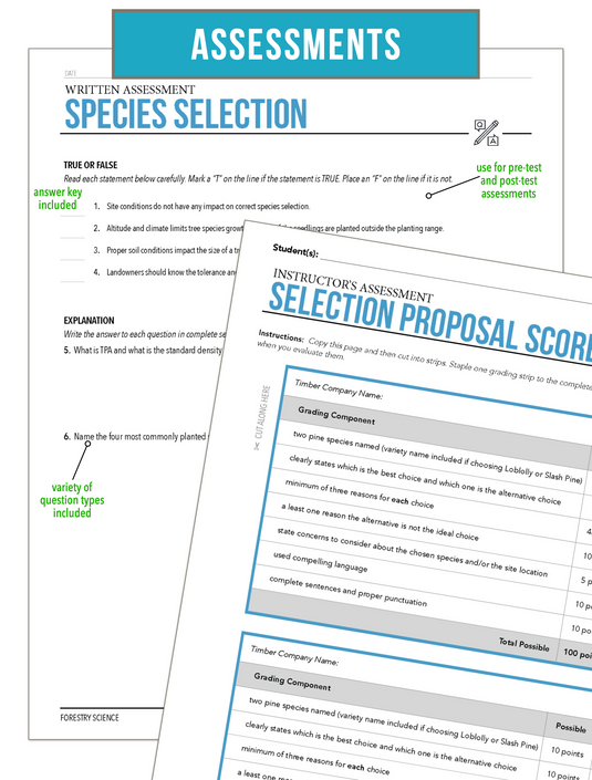 CCFOR05.2 Species Selection, Forestry Complete Curriculum