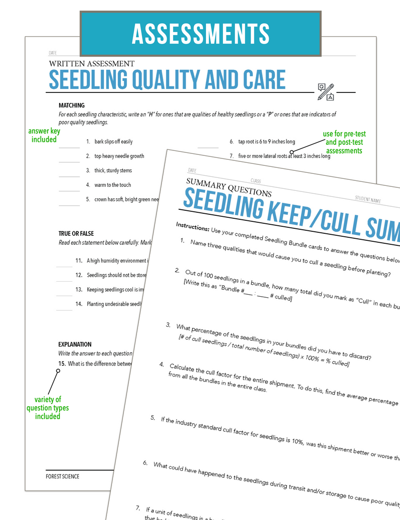 Load image into Gallery viewer, CCFOR05.3 Seedling Quality and Care, Forestry Complete Curriculum
