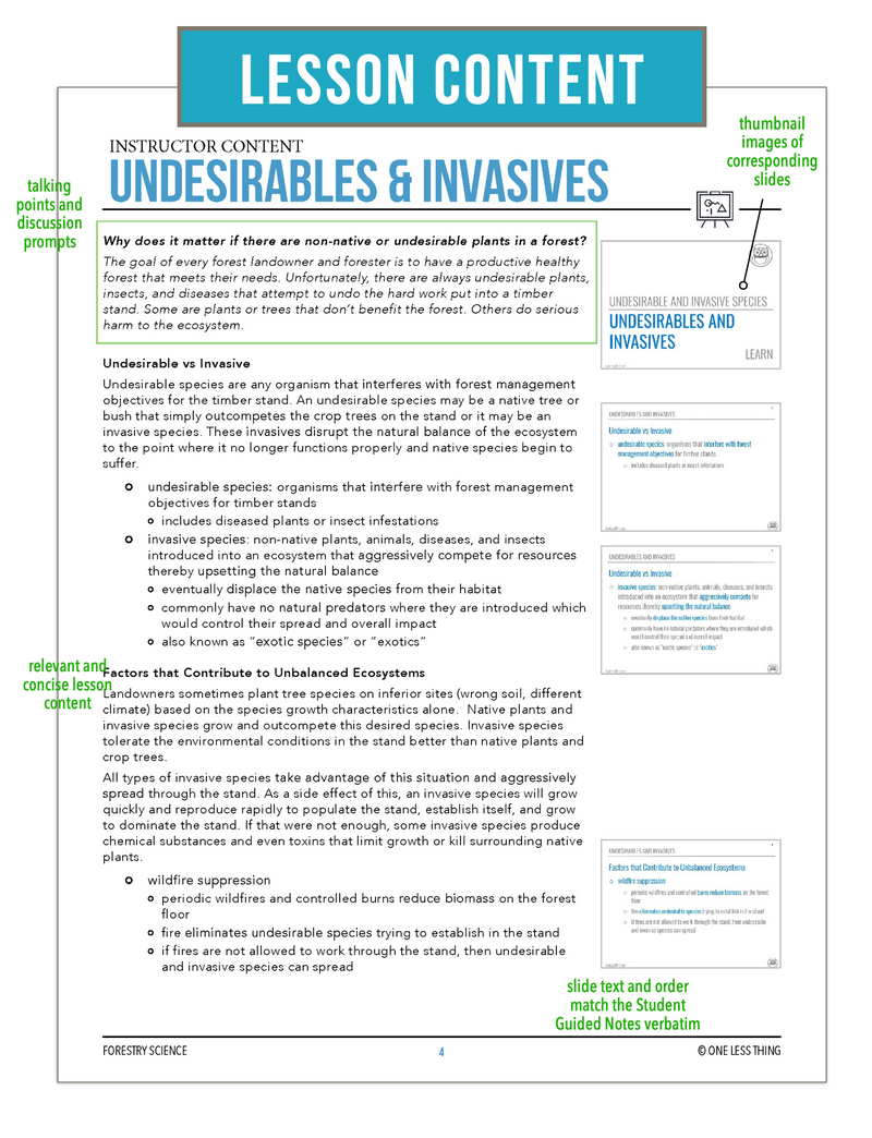 Load image into Gallery viewer, CCFOR06.1 Undesirables and Invasives, Forestry Complete Curriculum
