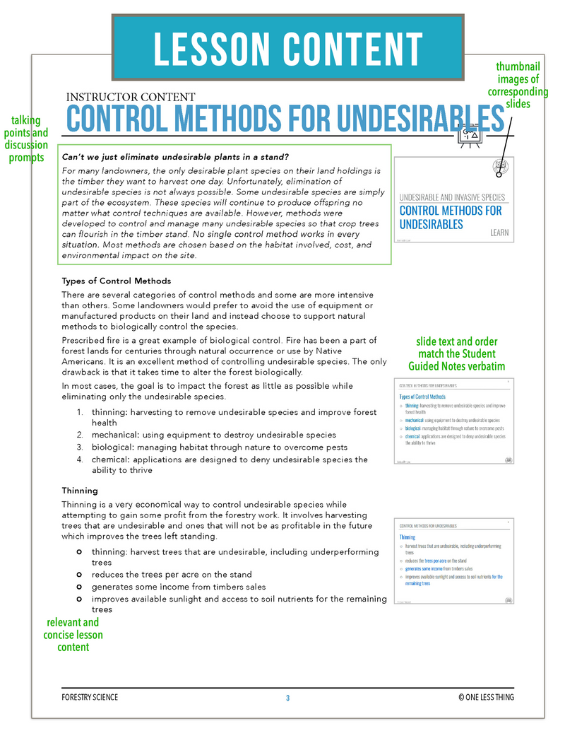 Load image into Gallery viewer, CCFOR06.2 Control Methods for Undesirables, Forestry Complete Curriculum
