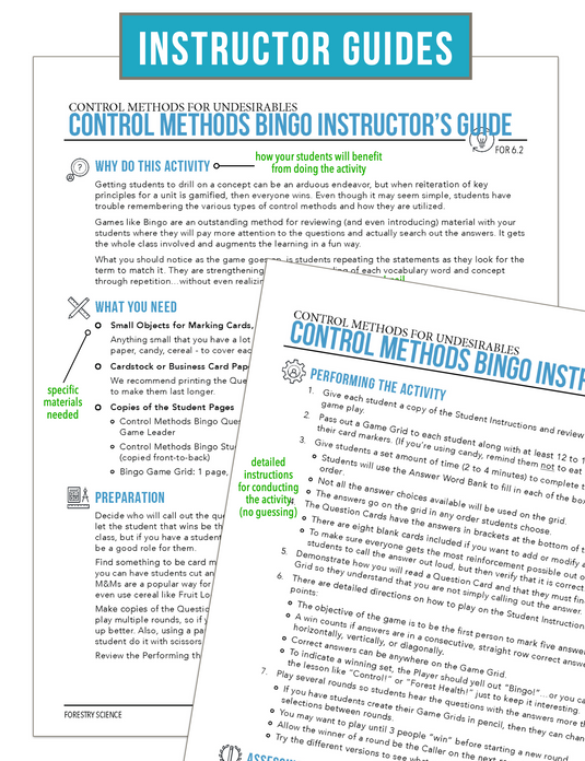 CCFOR06.2 Control Methods for Undesirables, Forestry Complete Curriculum