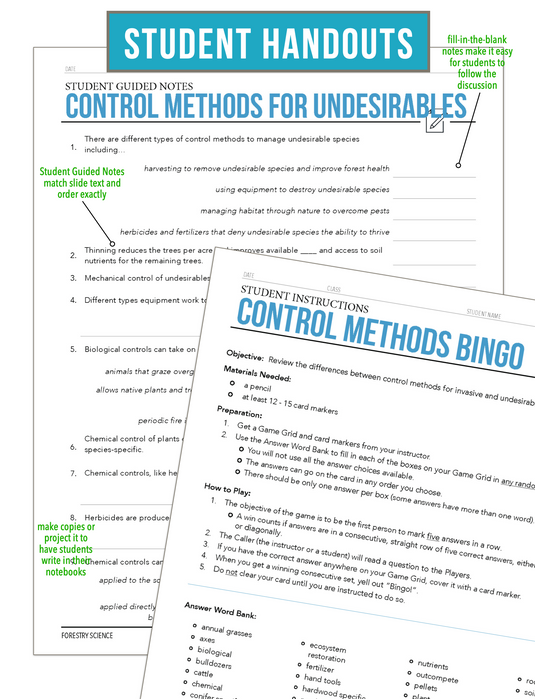 CCFOR06.2 Control Methods for Undesirables, Forestry Complete Curriculum