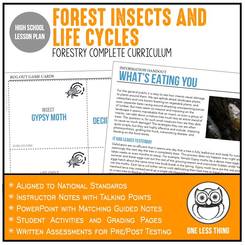 Load image into Gallery viewer, CCFOR08.1 Forest Insects and Life Cycles, Forestry Complete Curriculum
