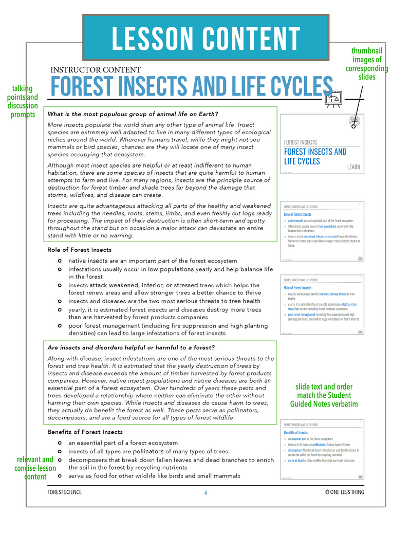 Load image into Gallery viewer, CCFOR08.1 Forest Insects and Life Cycles, Forestry Complete Curriculum
