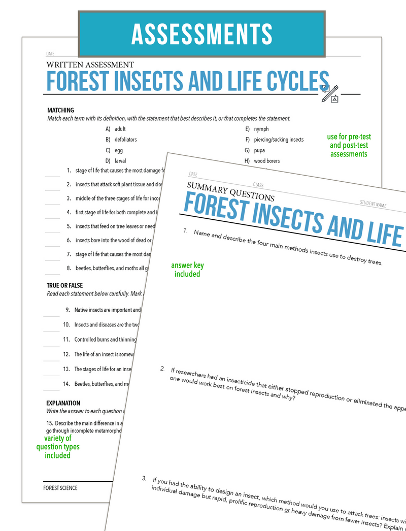 Load image into Gallery viewer, CCFOR08.1 Forest Insects and Life Cycles, Forestry Complete Curriculum
