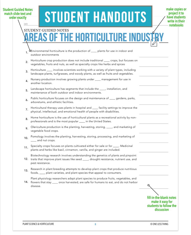 Load image into Gallery viewer, CCPLT02.1 Areas of the Horticulture Industry, Plant Science Complete Curriculum
